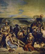 Eugene Delacroix blodbafet chios USA oil painting reproduction